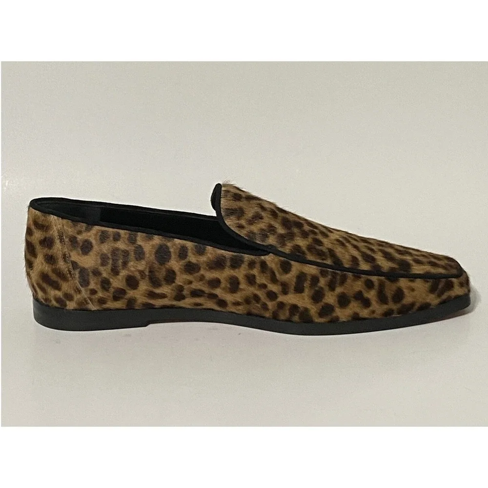Frame Women's Le Verona Calf Hair Leather Loafers Slip On Size 37.5 US 7 $478